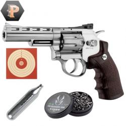 Revolver Winchester Cal 4.5 mm à CO2 + CO2 + plombs + cible