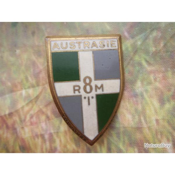 insigne rgimentaire du 8e rgiment d'infanterie motorise Algrie de 1955  1962