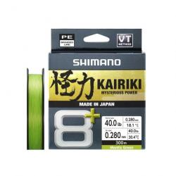 Tresse Shimano Kairiki 8 Plus 300m Mantis Green 0,06mm 300m Mantis Green 4,8kg