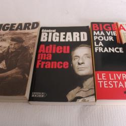 Lot 3 livres Général Bigeard