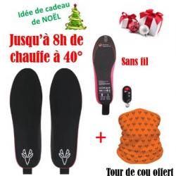 SEMELLES CHAUFFANTES sans fil (taille 41 à 46)