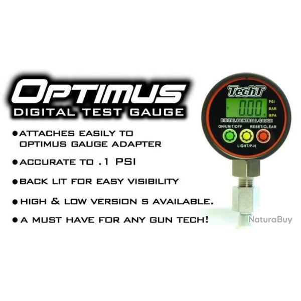 Manomtre lectronique TechT Optimus - (0 -300 psi)