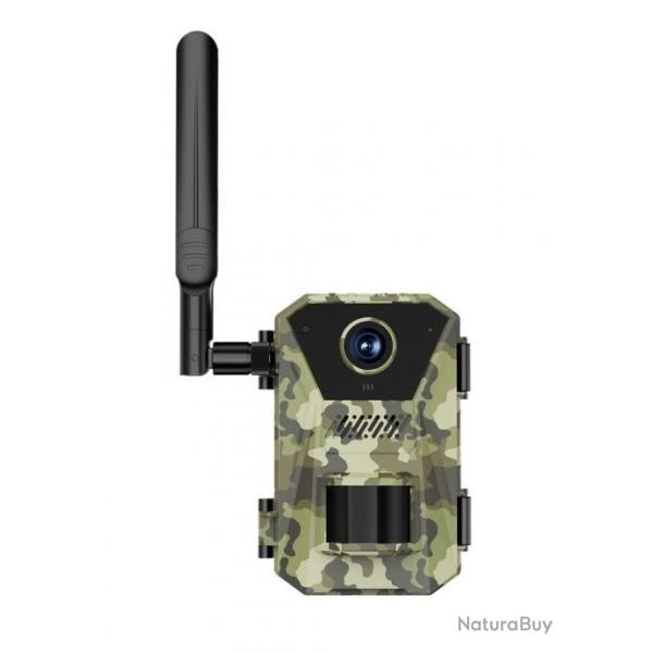 Camra Surveillance Faune +Panneau Solaire 4G *Enchre* Vision Nocturne 940nm 14MP PIR 20m IP66