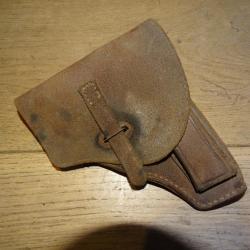 Etui Holster Beretta 34 ww 2 cuir fauve retourné.