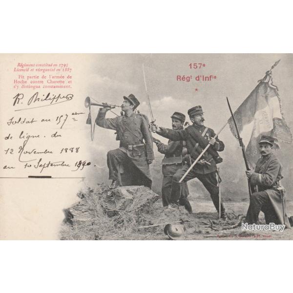 CPA - du 157 e Rgiment d'Infanterie