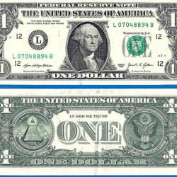 Usa 1 Dollar 2021 Mint San Francisco L12 Billet Dollar Washington Etats Unis US