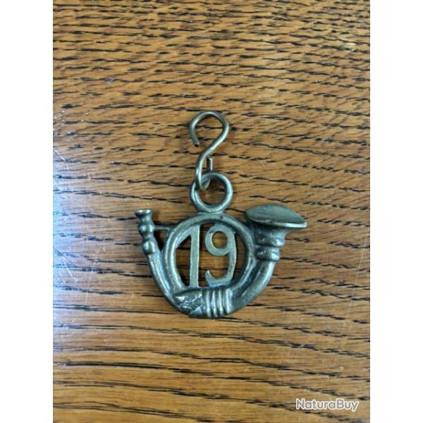 Plaque pendentif du 19me Chasseur  Pied