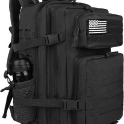 Sac à Dos Tactique Style Militaire 45L Molle Grande Capacité Chasse Pêche Randonnée Escalade