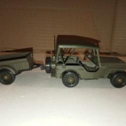 Char Solido Jeep Willys + remorque