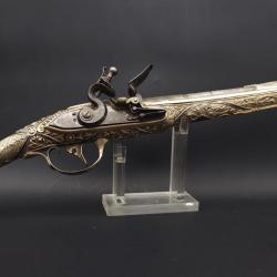 PISTOLET A SILEX EN VERMEIL KURUD ART OTTOMAN BALKANS VERS 1830 - GRECE MALTE XIXè Très bon  XIX eme