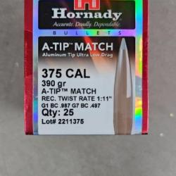 Ogives CAL 375 HORNADY A-TIP 390 GRS