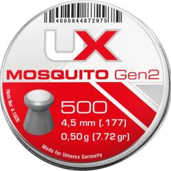 500 Plombs plats Mosquito 4.5 mm 0.50g | Umarex (0000 1462) - Airgun