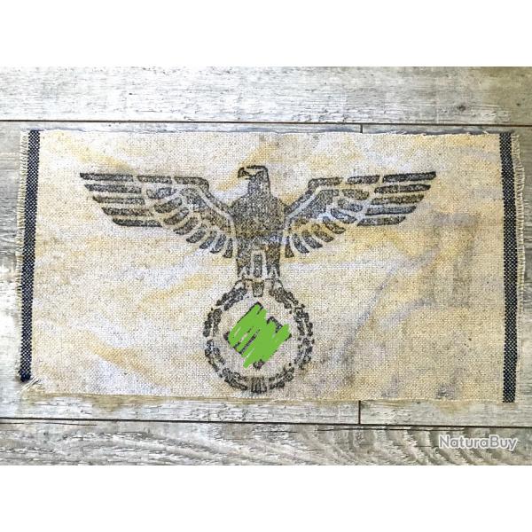 Ancien Chiffon ou serviette Militaire Allemand ww2 aigle Recto Verso