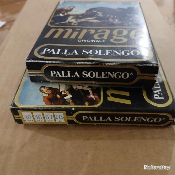 Lot de 6 boite de 10 Balles palla solengo calibre 16
