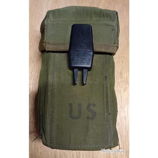 Authentique porte-chargeur militaire toile - US - Vietnam - pour cartouches M16