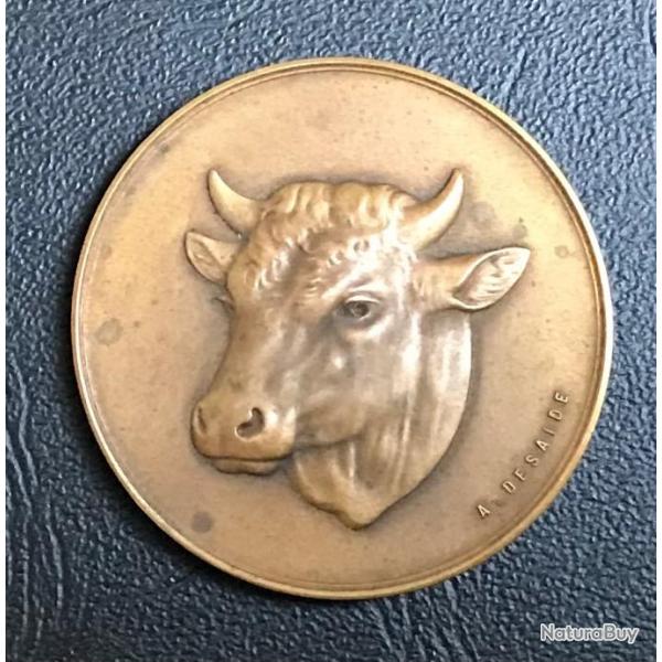 Medaille - Socit d'Agriculture - CHAROLLES (tte de Vache)