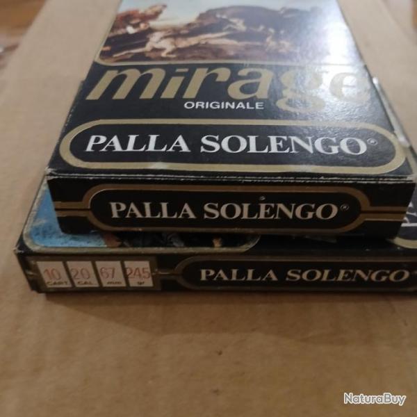 Lot de 4 botes de 10 balles  palladium solengo calibre 20