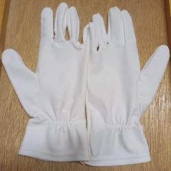 Anciens gants blancs militaires de cérémonie - Gendarmerie - taille 8