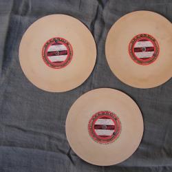 WW2/POSTWAR US LOT DE 3 DISQUES VINYLES CIVILES/MILITAIRES AMÉRICAINS MUSIQUE/MESSAGE RARE