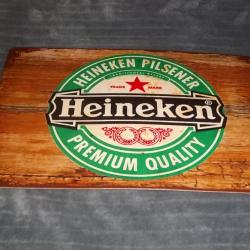 plaque  déco Heineken