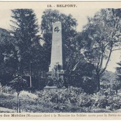 CPA MILITARIA  -  BELFORT  -  CIMETIÈRE DES MOBILES