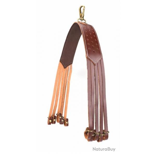 Lacet porte gibier 10 boucles - Cuir de qualit