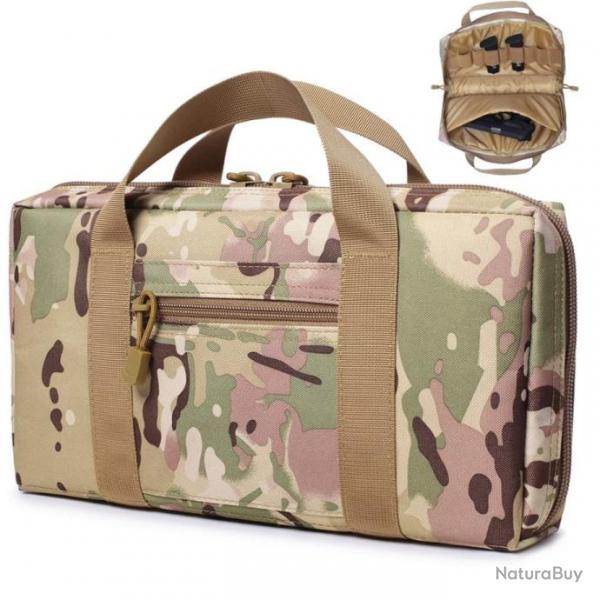 Sac de transport 2 armes de poing + 7 chargeurs - LIVRAISON GRATUITE - Camo CP