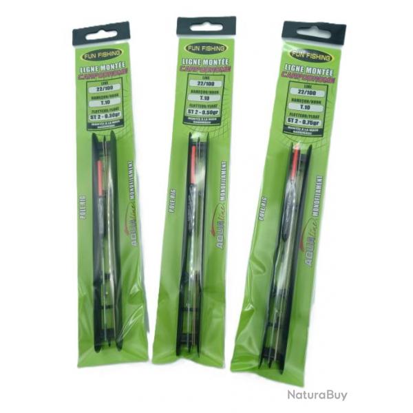 Ligne mont Fun fishing ST2 0.75gr t:10 22/100 4m