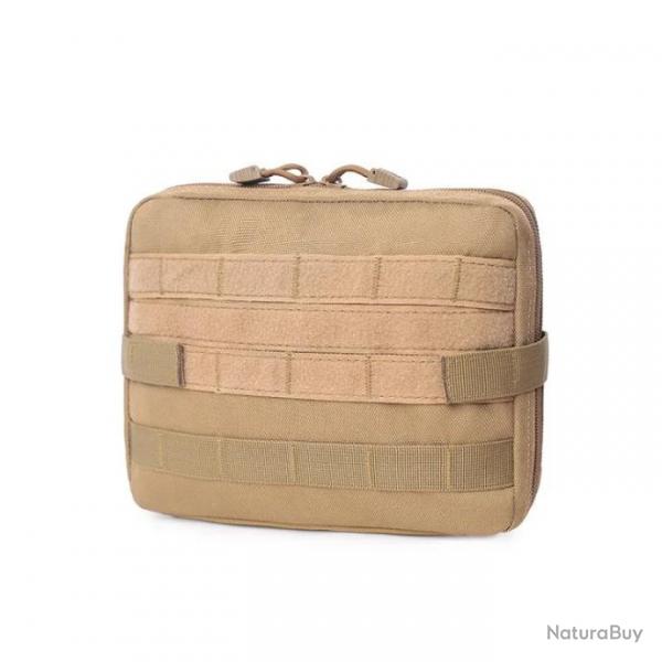 Pochette tactique Molle kaki (Sable) - LIVRAISON GRATUITE