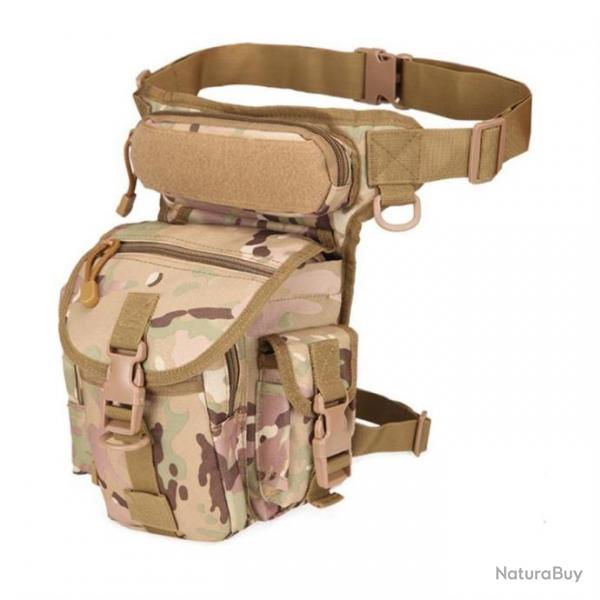 Sacoche de cuisse en nylon camouflage CP - LIVRAISON GRATUITE