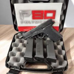 PISTOLET POLYMER 80 PFC9 COMPACT CAL.9X19 MM CANON FILETÉ 1/2X28 NOIR