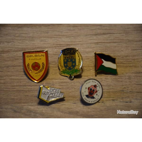 Lot Collection 5 Pins Divers