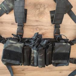 Chest rig multicam black reproduction Haley strategic