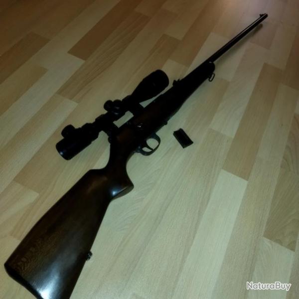 Trs jolie carabine 22lr  rptition manuel. Chargeur amovible 5 coup.