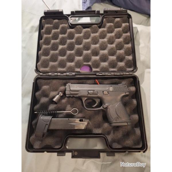 "Smith & Wesson MP9C 9mm PAK Umarex - Avec chargeur 12 coups & chargeur 18 coups"