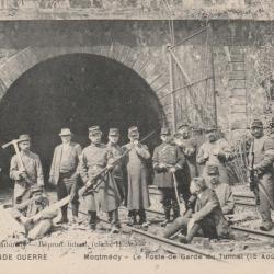 CPA -LA grande guerre montmedy le poste de garde du tunnel