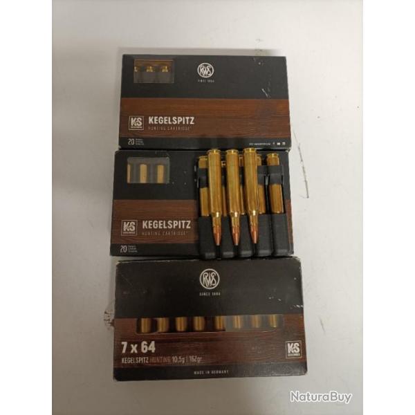 Balles RWS KS calibre 7x64