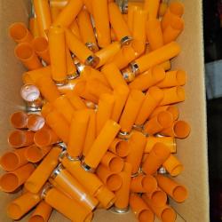 100  Douilles calibre 12/70 Orange