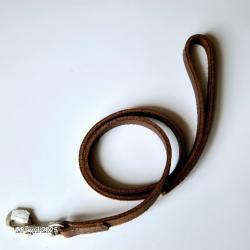 Laisse pour chien en cuir épais, 5 mm, de qualité premium , fabriqué en France