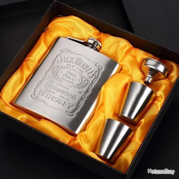 FLASQUE JACK DANIEL'S Flasque  alcool en acier inoxydable Flacon de poche