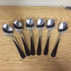 6 X ORIGINAL US NAVY GRANDES CUILLERES SPOON DESSERT WINDSOR SHERRILL MFG NEUF !!!