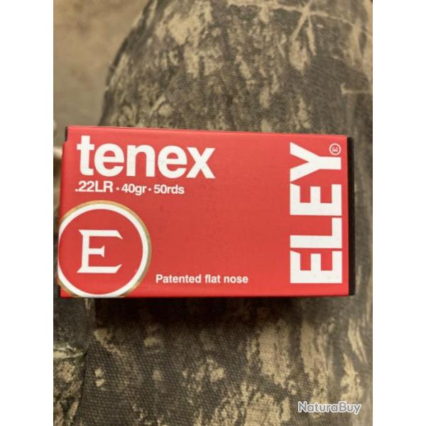 Cartouches 22 lr Eley Tenex10 boites de 50