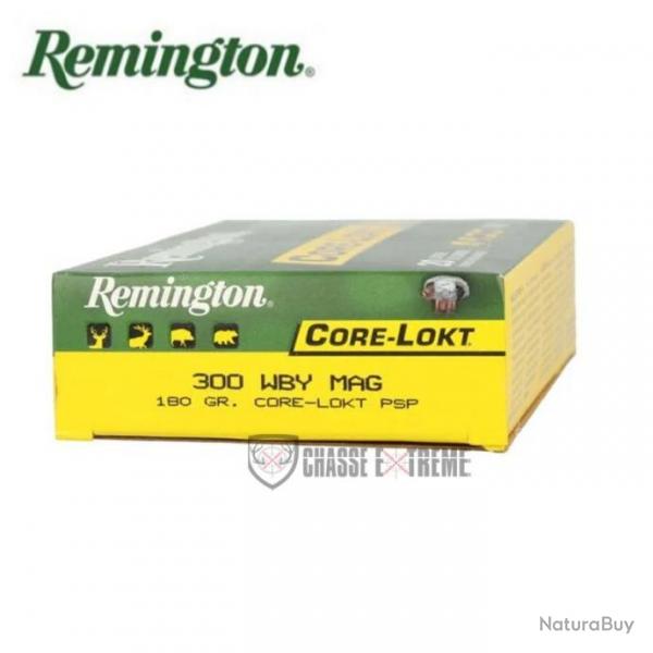 20 Munitions REMINGTON Core Lokt PSP Cal 300 Wby Mag 180Gr