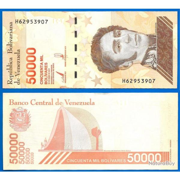 Venezuela 50000 Bolivares 2019 Billet Bolivar Mosol