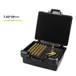 Boite à munitions 99 emplacements 7.62x39 - LIVRAISON GRATUITE - Noire