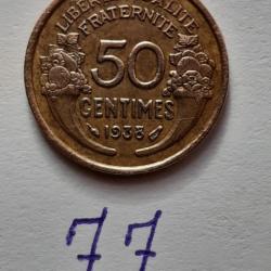 1 pièce de 50 centimes de Franc 1938 - lot n° 77