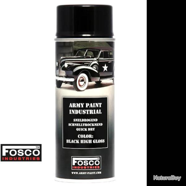 Spray peinture camouflage noir 400ml - FOSCO
