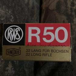 Munitions 22 lr RWS R50-10 boîtes de 50