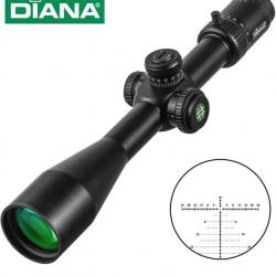 Lunette de tir Diana 6-24x50 FFP pour calibre jusqu'à ,308 avec colliers aux choix