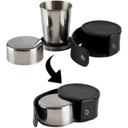 Tasse inox pliable Fosco Big Telescopic Stainless Steel L avec étui